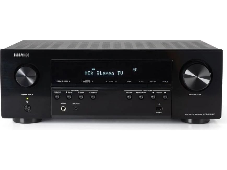 AVR-S570BT AV receiver, front view