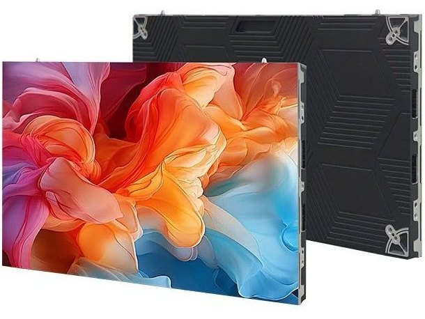 CooLED Classic Series 16:9 Indoor 1.25COB Pixel Pitch Video Wall 108"-216" - cabinet front and rear view