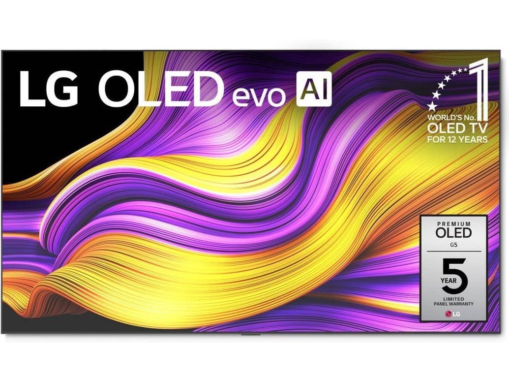 55 Inch Class OLED evo G5 4K TV with webOS 25 (2025) - front view