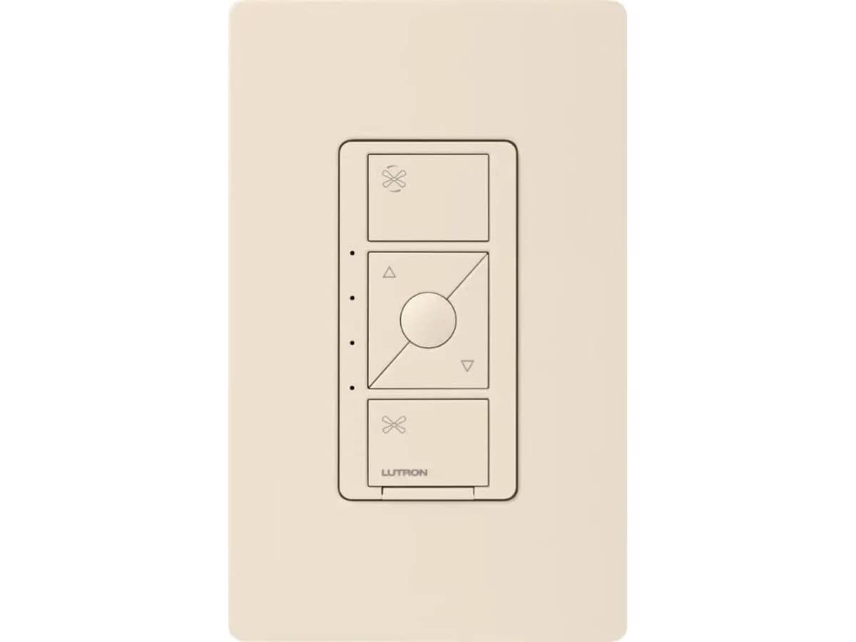 Lutron PD-FSQN-LA Caseta Wireless 4-Speed Fan Control - Light Almond