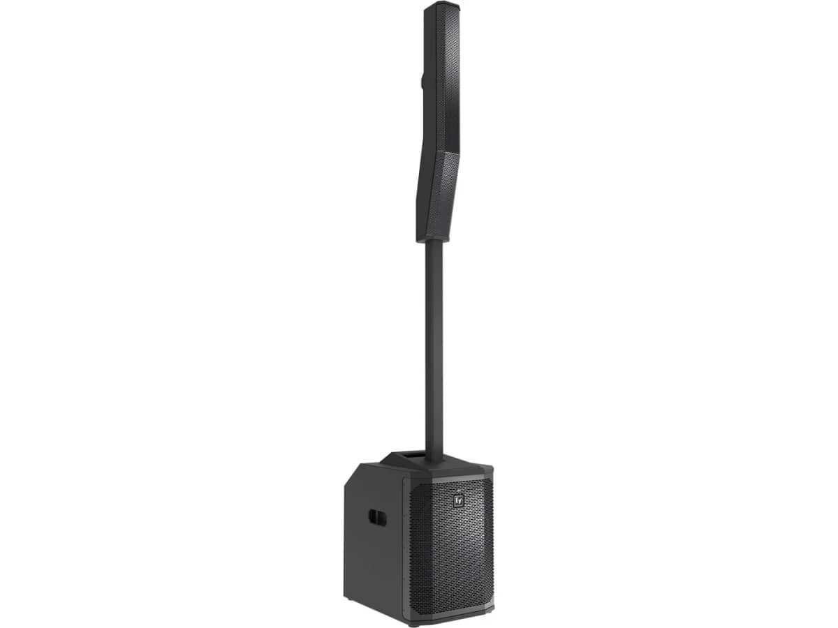 Electro-Voice EVOLVE 50M 1000W Portable Powered Bluetooth Column System with Built-In 8-Channel Digital Mixer and QuickSmart Link - Black
