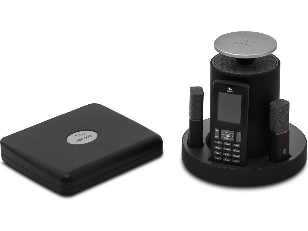 Revolabs 10-FLX2-200-DUAL-VOIP FLX 2 VoIP SIP System with 2 Omnidirectional Tabletop Microphones and 2 Speakers