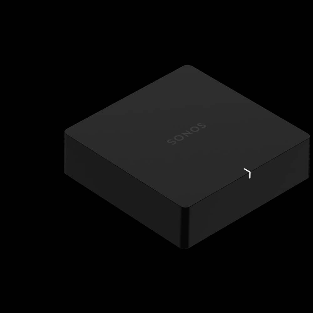 Sonos Port is 1.61 inches tall, 5.43 inches deep, and 5.43 inches wide