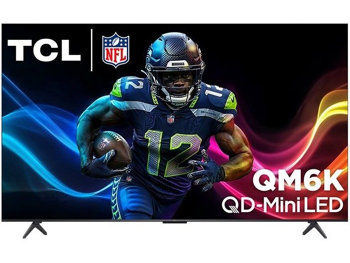 QM6K 55"-98" Series QD-Mini LED QLED 4K UHD Smart TV with Google TV - front view