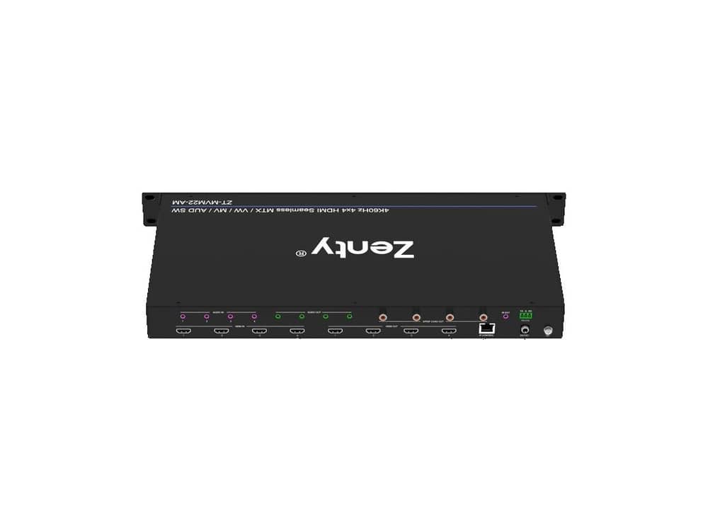 Zenty ZT-MVM22-AM matrix switcher rear panel